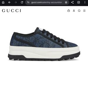 Gucci Blue and Black Sneakers